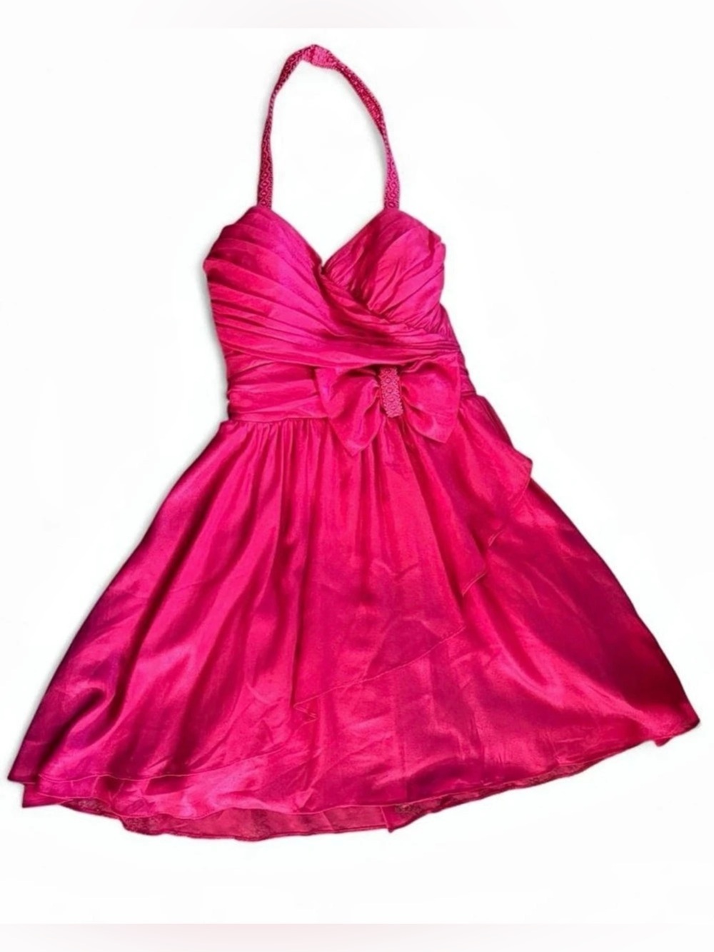 B. DARLIN Pink Halter Mini Dress